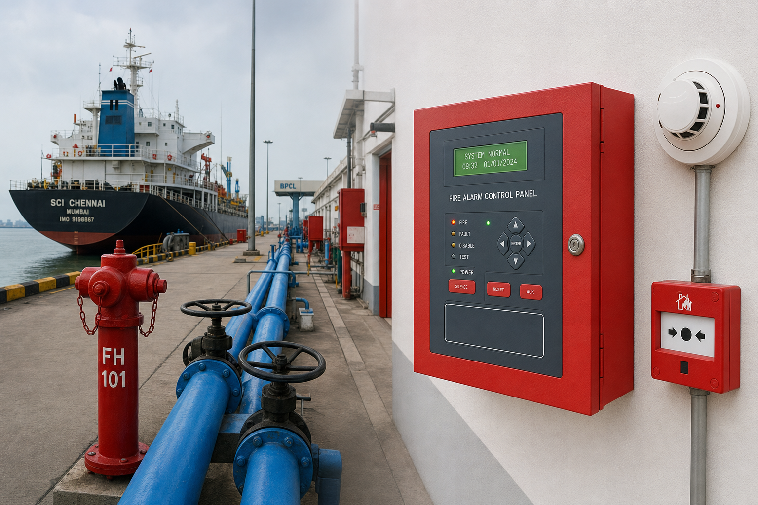 Amba Jetty fire protection systems